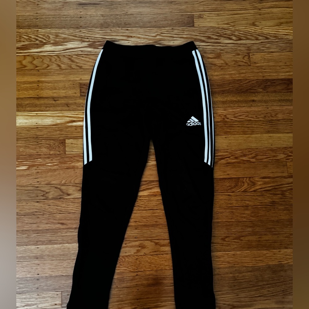 Adidas Tiro Sweatpants Black/White - size Small